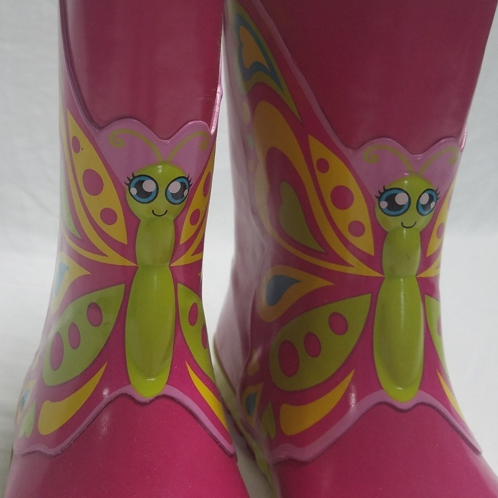 Kids Western Chief Butterfly Star-Pink Rain Boot - Picture 2 of 5